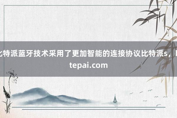 比特派蓝牙技术采用了更加智能的连接协议比特派s，bitepai.com