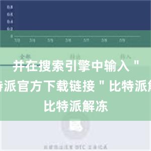 并在搜索引擎中输入＂比特派官方下载链接＂比特派解冻