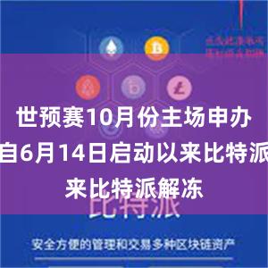 世预赛10月份主场申办工作自6月14日启动以来比特派解冻