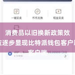 消费品以旧换新政策效应逐步显现比特派钱包客户端