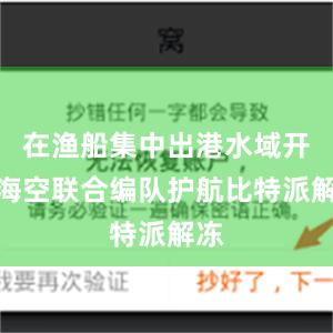 在渔船集中出港水域开展海空联合编队护航比特派解冻