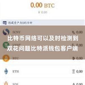 比特币网络可以及时检测到双花问题比特派钱包客户端