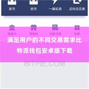 满足用户的不同交易需求比特派钱包安卓版下载
